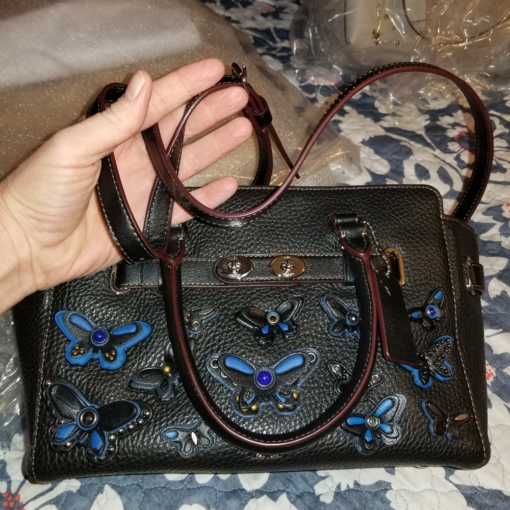 Coach butterfly purse